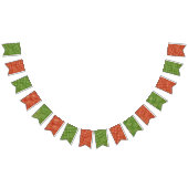 緑、赤、金ゴールドフェスティバルストライプ バンティングフラッグ (全)