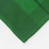 緑、赤、青、金ゴールド、銀の緑に草を植えた フリースブランケット (角)