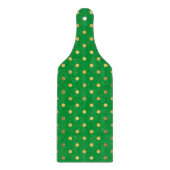 緑(金ゴールドグリッター点) カッティングボード (正面)