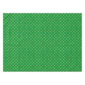 緑(金ゴールドグリッター点) テーブルクロス (正面(横))