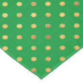 緑(金ゴールドグリッター点) テーブルクロス (アングル)