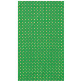 緑(金ゴールドグリッター点) テーブルクロス (正面)