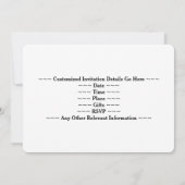 緑、金ゴールド18フェイク歳の誕生日パーティー+名前をカスタムする 招待状 (裏面)