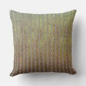 緑、金ゴールド、茶色のパタグラデーションーン クッション (裏面)