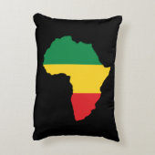 緑・金ゴールド・赤アフリカ国旗 アクセントクッション (裏面(縦))