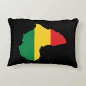 緑・金ゴールド・赤アフリカ国旗 アクセントクッション (裏面)