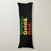 緑、金ゴールド、赤。 ボディピロー (正面縦)