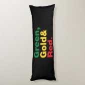 緑、金ゴールド、赤。 ボディピロー (裏面 (縦))