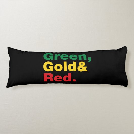 緑、金ゴールド、赤。 ボディピロー (正面)