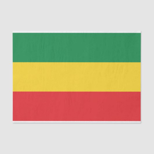 緑、金ゴールド(黄色い)および赤い色の旗 薄葉紙 (正面)