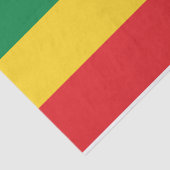 緑、金ゴールド(黄色い)および赤い色の旗 薄葉紙 (詳細)