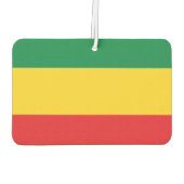 緑、金ゴールド（黄色）および赤の色フラグ カーエアーフレッシュナー (裏面)