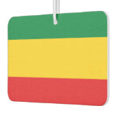 緑、金ゴールド（黄色）および赤の色フラグ カーエアーフレッシュナー (左)