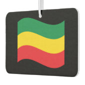 緑、金ゴールド（黄色）および赤の色フラグ カーエアーフレッシュナー (左)