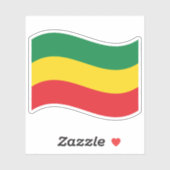 緑、金ゴールド(黄色)および赤の色フラグ シール (シート)