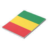 緑、金ゴールド(黄色)および赤の色フラグ ノートパッド (回転)