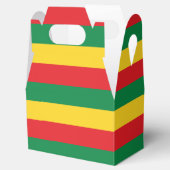 緑、金ゴールド(黄色)および赤の色フラグ フェイバーボックス (オープン)