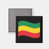 緑、金ゴールド(黄色)および赤の色フラグ マグネット (正面/裏面)