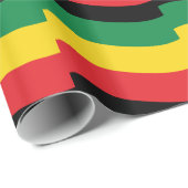 緑、金ゴールド(黄色)および赤の色フラグ ラッピングペーパー (ロールコーナー)