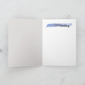 緑+青の水色誕生日折り畳みカード カード (内部)