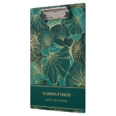 緑 – 青金ゴールド葉 クリップボード (左)