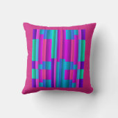 緑/青/紫/バラ/ピンクのカラーキルト クッション (裏面)