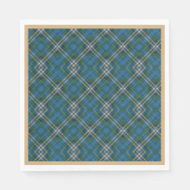 緑、青、金ゴールド、クリスマスプレド スタンダードランチョンナプキン