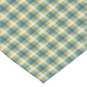 緑、青、黄色の市松模様にプライド ショートテーブルランナー (コーナー)