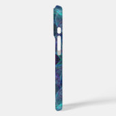 緑、青、黒のフラクタルケース Case-Mate iPhoneケース (裏面 / 左)