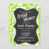 緑 – 黄ハワイアン熱帯性;シャルクボールック 招待状 (正面/裏面)