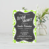 緑 – 黄ハワイアン熱帯性;シャルクボールック 招待状 (スタンド正面)