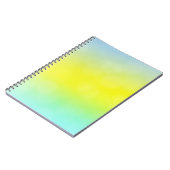 緑、黄色の抽象芸術の背ぼやけ景。C ノートブック (左側)