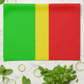 緑、黄色、および赤 キッチンタオル (折り畳み)