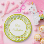 緑（黄色） ペーパープレート (パーティー)