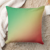 緑、黄、赤のグラデーション クッション (ブランケット)