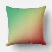 緑、黄、赤のグラデーション クッション (裏面)