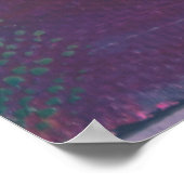 緑、黄、赤の抽象芸術絵画 ポスター (角)