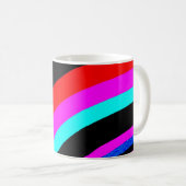 緑，黒，グリトル，光沢のある美しさRMdesignflo55 コーヒーマグカップ (正面右)