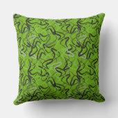 緑、黒、グレー | Fifties Boomerangs クッション (裏面)