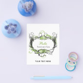 緑、黒、白のシックなビジネスチラシ チラシ (シングル)