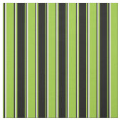 緑、黒、白の色のストライプ ファブリック (見本)