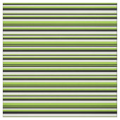緑、黒、白の色の線 ファブリック (見本)
