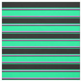 緑、黒、紫の線 ファブリック (見本)