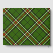 緑、黒、赤と白タータンチェック ゲストブック (裏面)