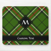 緑、黒、赤と白タータンチェック マウスパッド (正面)