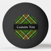 緑、黒、赤と白タータンチェック 卓球ボール (裏面)