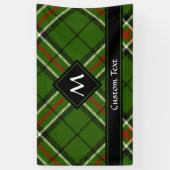 緑、黒、赤と白タータンチェック 横断幕 (縦)