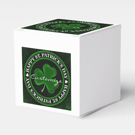 緑/黒Shamrock St Patrick's Day Thunder_Cove フェイバーボックス (正面サイド)