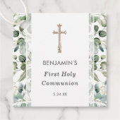 緑 | First Holy Communion招待状 フェイバータグ (正面)