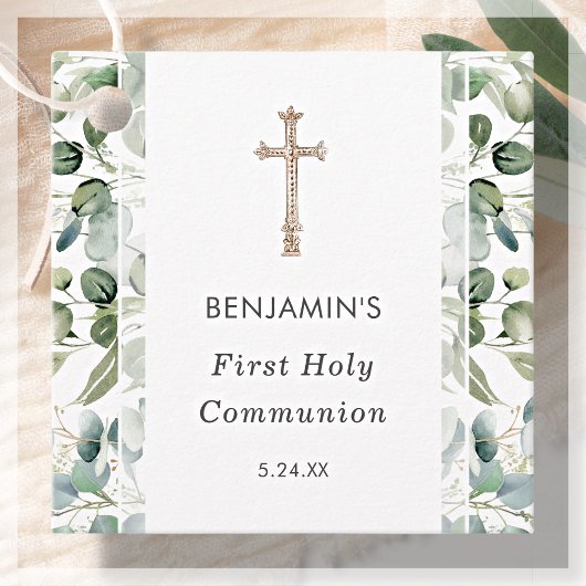 緑 | First Holy Communion招待状 フェイバータグ